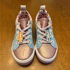 Bluey Kids Sneakers Shoes with Blue and Purple Accents